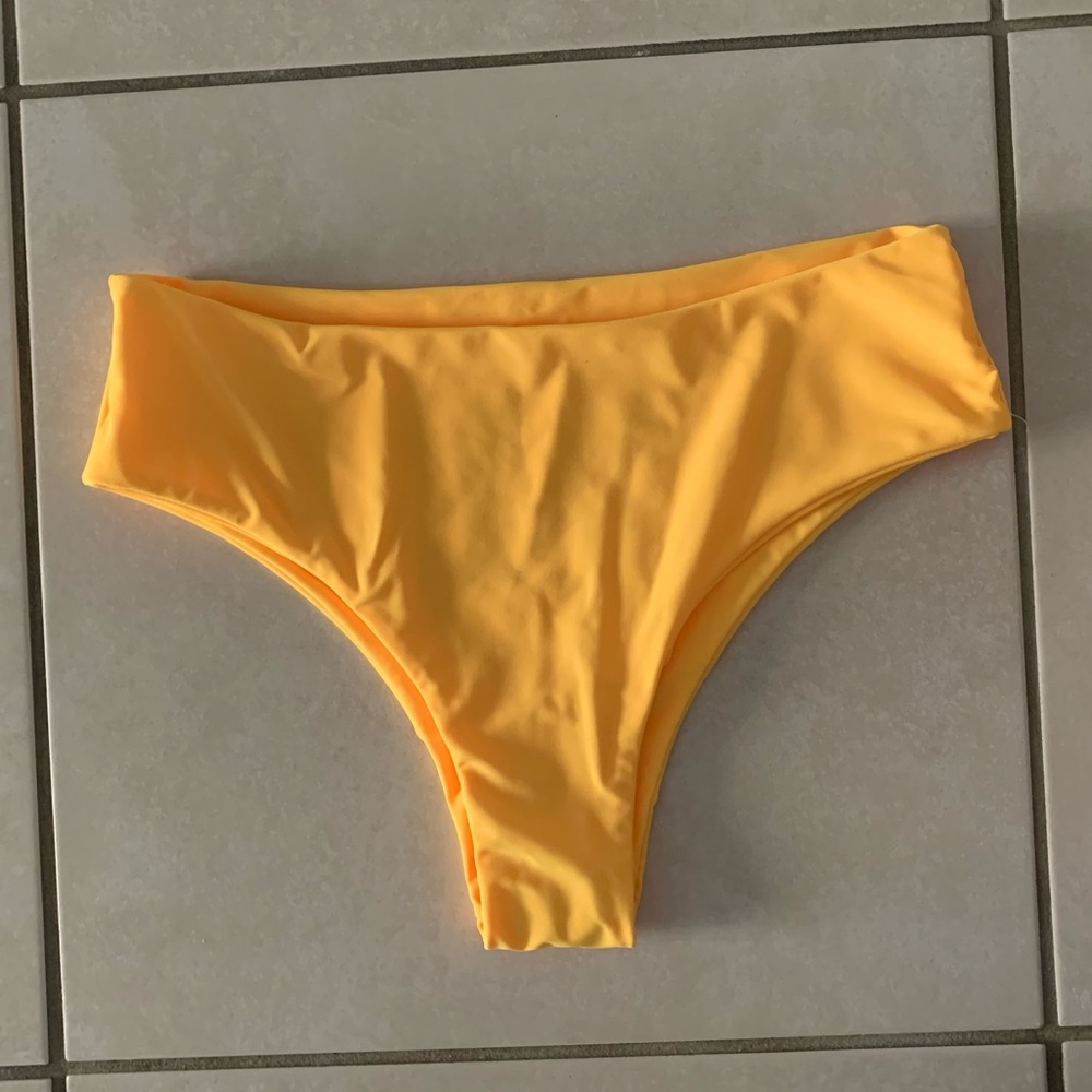 NEW Yellow High Wasted Bikini Bottom